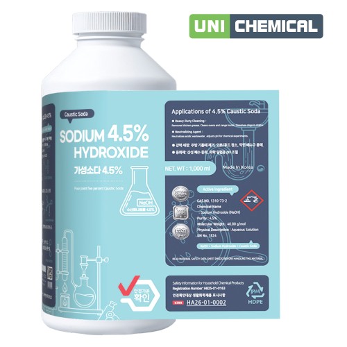 가성소다 4.5%
수산화나트륨,NaOH